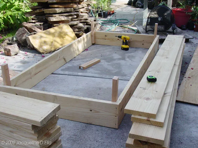 first layer done on raised bed