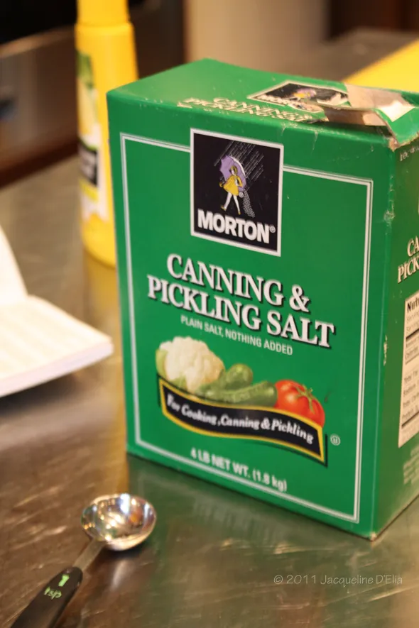Keywords: pickling salt, counter