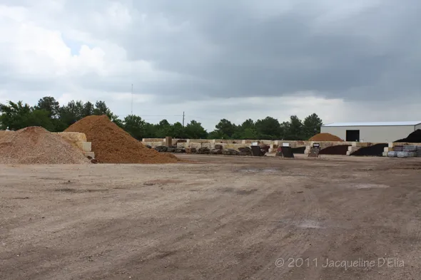 A pile of dirt.