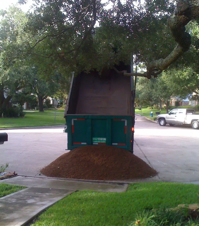 Dump Truck delivering Decomposed Granite