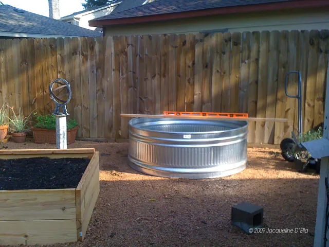 leveling the stock tank